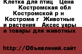 Клетка для птиц › Цена ­ 500 - Костромская обл., Костромской р-н, Кострома г. Животные и растения » Аксесcуары и товары для животных   